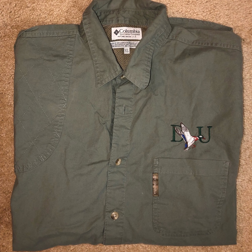 Columbia Ducks Unlimited button up shirt